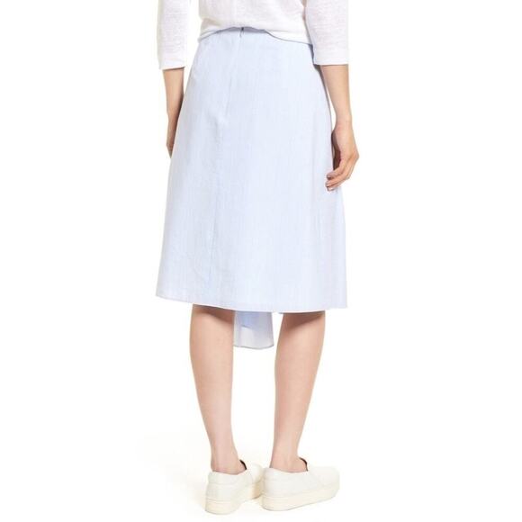 NWOT Nordstrom Signature Asymmetrical Stripe Skirt - Picture 2 of 5